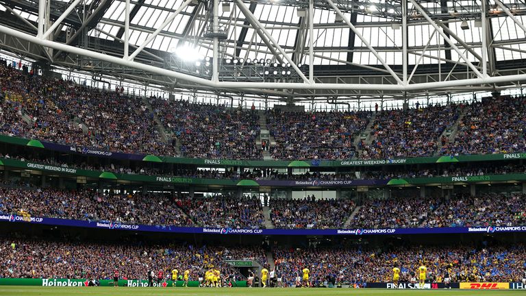 A packed Aviva Stadium in Dublin hosted the Heineken Champions Cup final for the first time since 2013