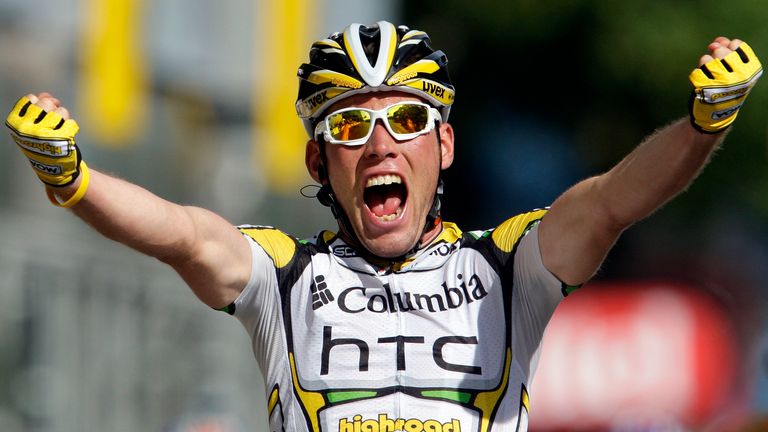 Cavendish gewann eine Etappe bei der Tour de France 2009 für das Team HTC-Colombia