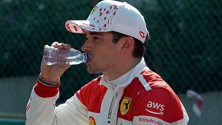 Charles Leclerc después de la clasificación de Mónaco