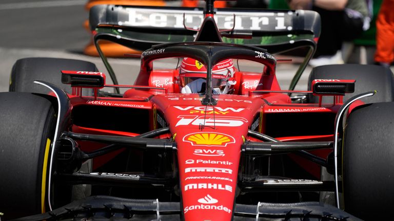 Leclerc, Monaco GP antrenmanı sırasında