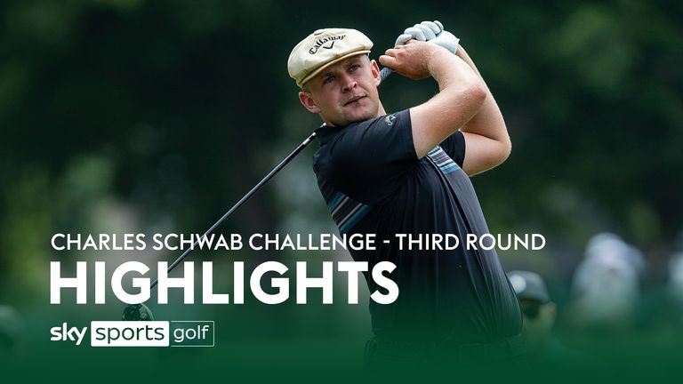 Highlights from the third round of the Charles Schwab Challenge as Harry Hall and Adam Schenk are tied for the lead in Texas