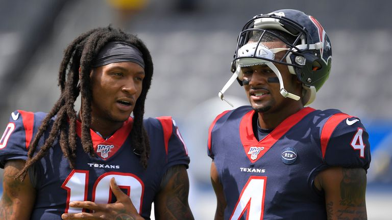 Deshaun Watson would welcome a reunion with former team-mate DeAndre Hopkins