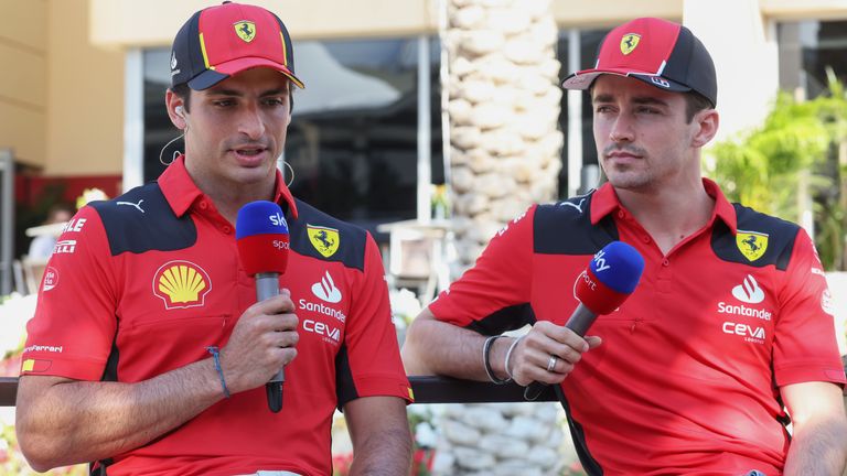 Ferrari's Carlos Sainz and Charles Leclerc are separated by 10 points in the drivers' standings