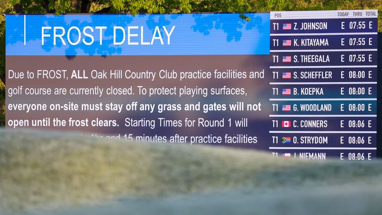 The course remained closed until the practice facilities opened