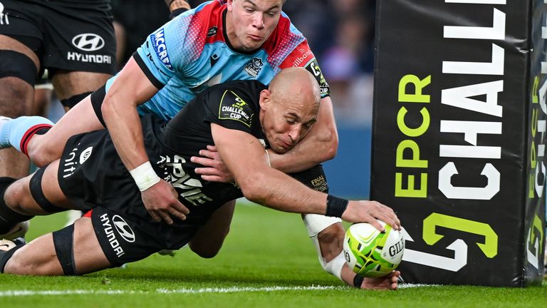 Sergio Parisse, at the age of 39, scored Toulon's second try at the Aviva Stadium 