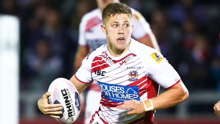 Hampshire in action against Salford in 2014 during his first spell with Wigan