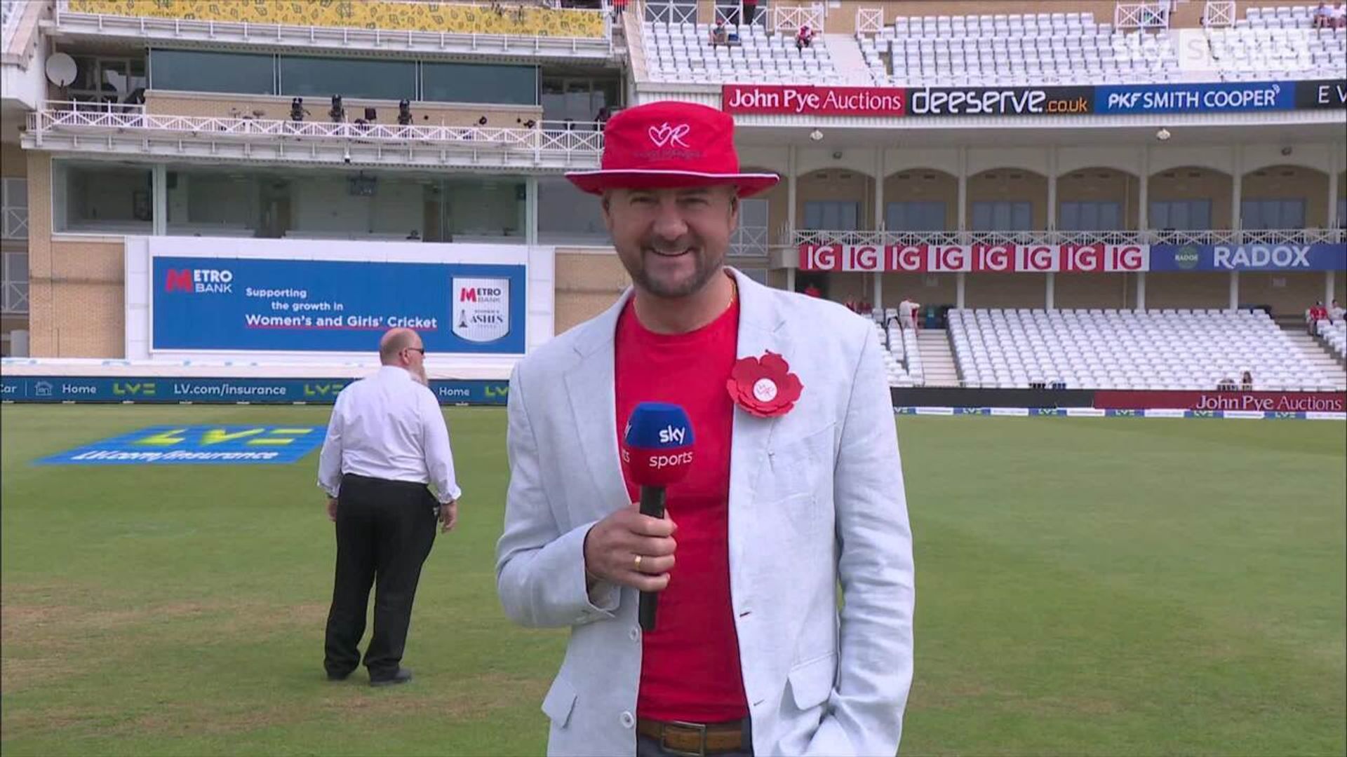 Glastonbury meets The Ashes... Which pundit wore the bucket hat best?