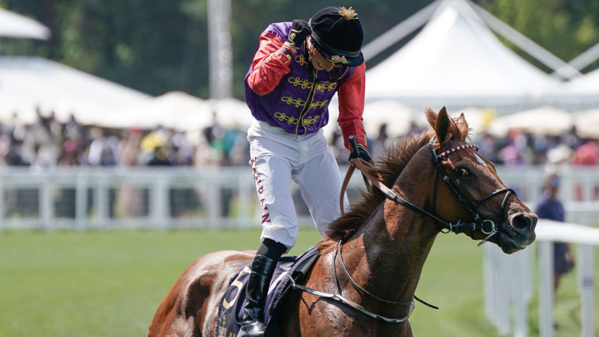 Desert Hero gives King and Queen a first Royal Ascot victory