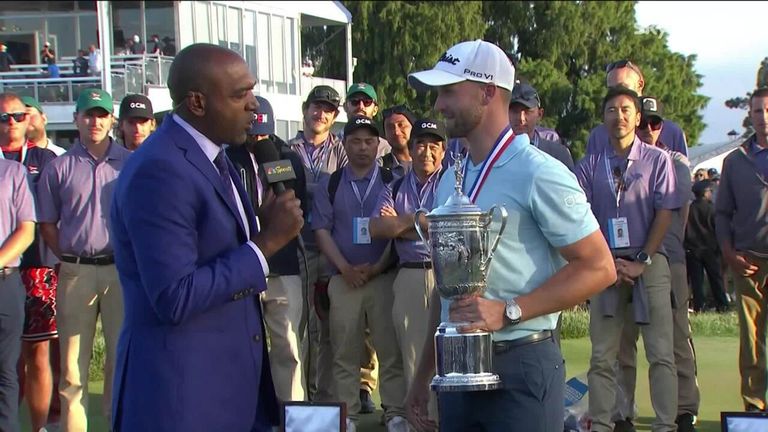 Wyndham Clark claims he felt it was just his time to win the US Open as he held off Rory McIlroy down the stretch to claim his first major championship.