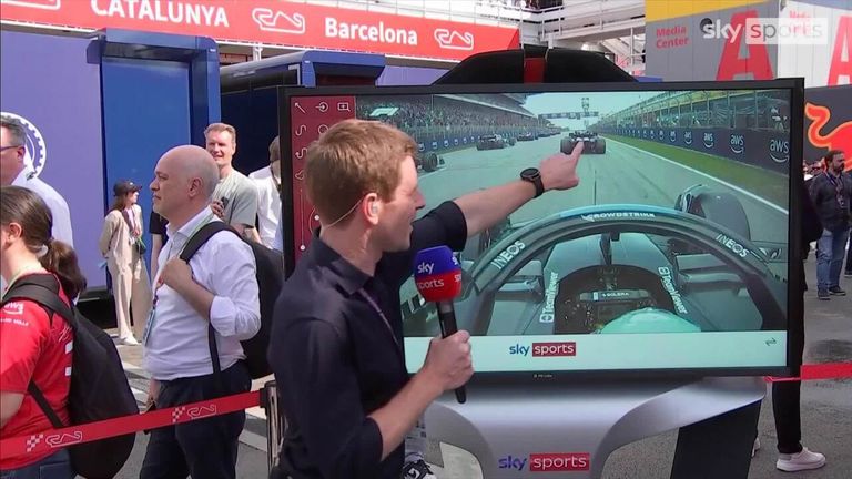 Anthony Davidson was at the SkyPad to show how George Russell's brilliant start helped him achieve third place at the Spanish Grand Prix