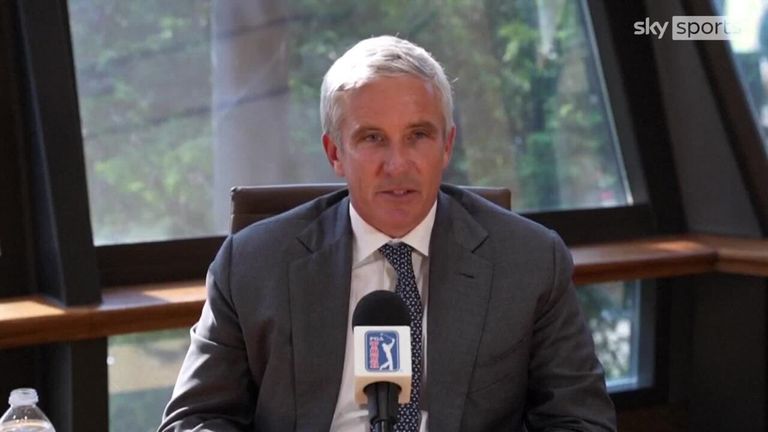 PGA tour commissioner, Jay Monahan explains why the PGA, DP World and LIV Golf Tours are merging after a year of competing against each other.