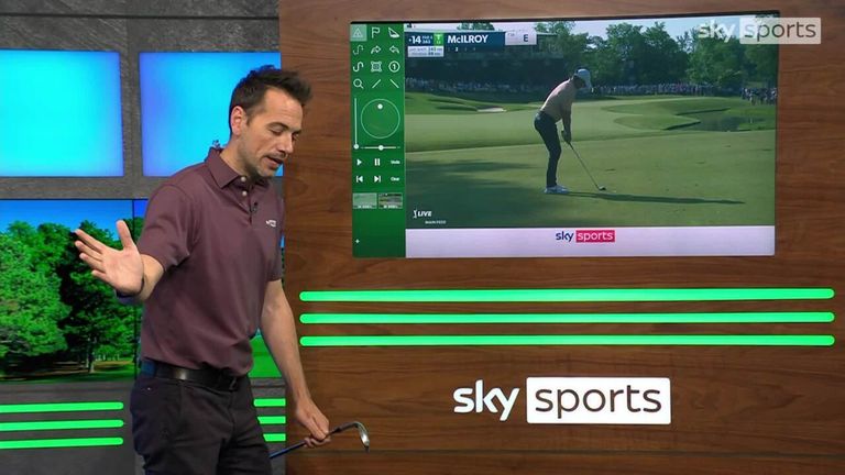 With the help of the Audi Performance Zone, Nick Dougherty explains how Rory McIlroy has been trying to improve his wedge game from 125-150 yards.