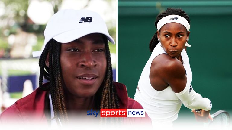Speaking ahead of Wimbledon, Coco Gauff said she welcomed the All England Club's decision to relax its all-white clothing regulations