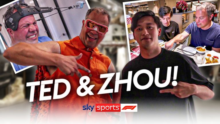 Sky F1's Ted Kravitz meets Alfa Romeo's Zhou Guanyu in London as they go to the gym, talk fashion and eat food!