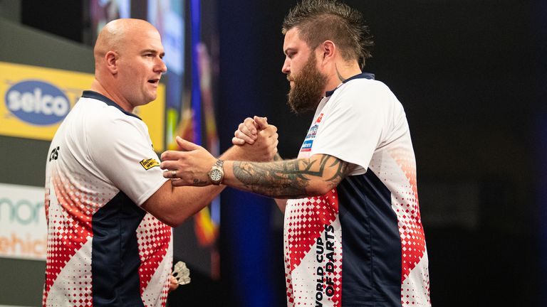 Rob Cross and Michael Smith were on song for England at the World Cup of Darts