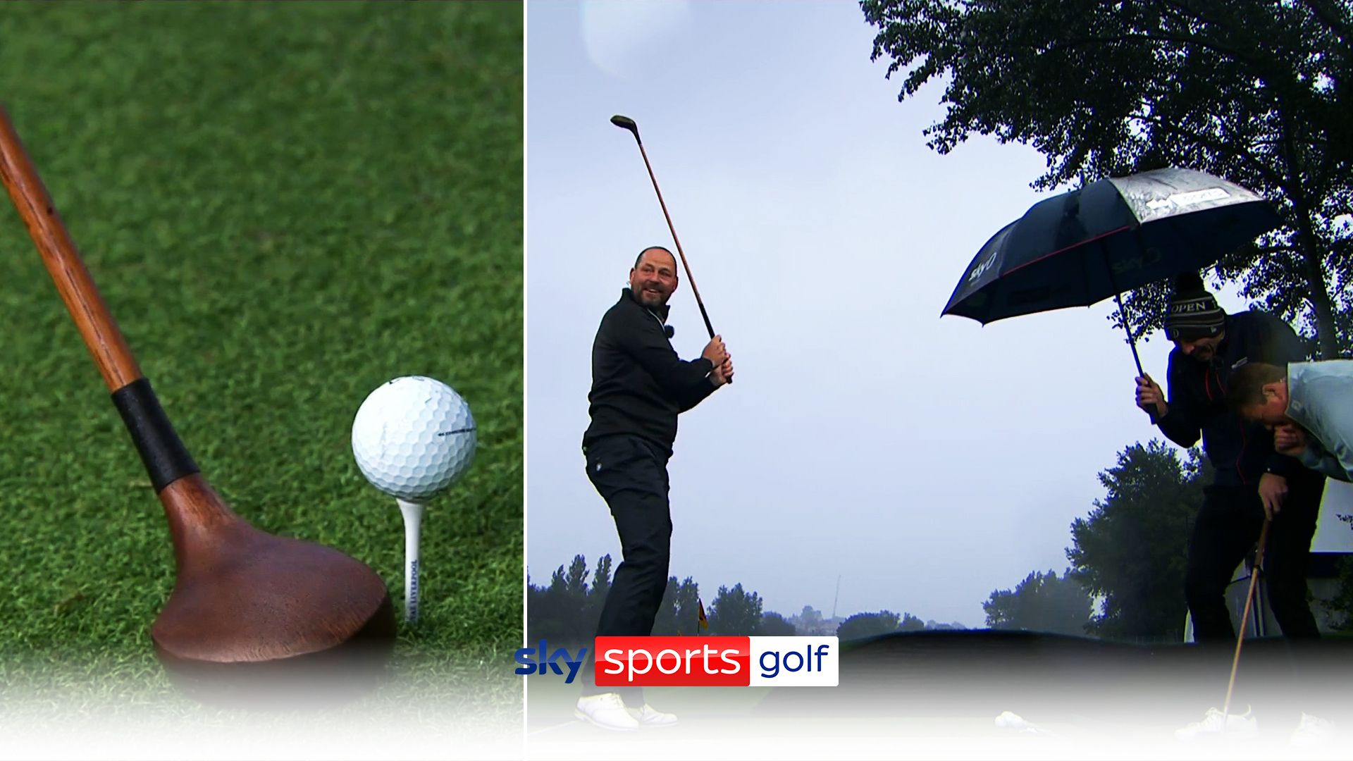 'Where did that go!?' - Howell sends ball backwards with hickory driver