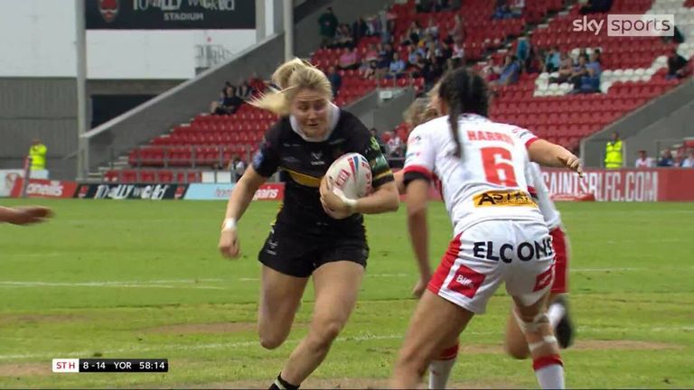 A brilliant piece of footwork from Tara-Jane Stanley saw York move further ahead versus St Helens