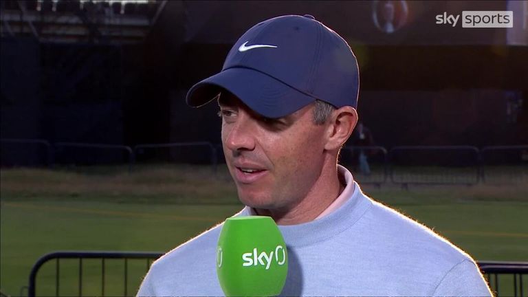 Rory McIlroy reflects on his first round at the The Open after he finished on par and the Northern Irishman says he felt lucky after his incredible bunker shot on the 18th.