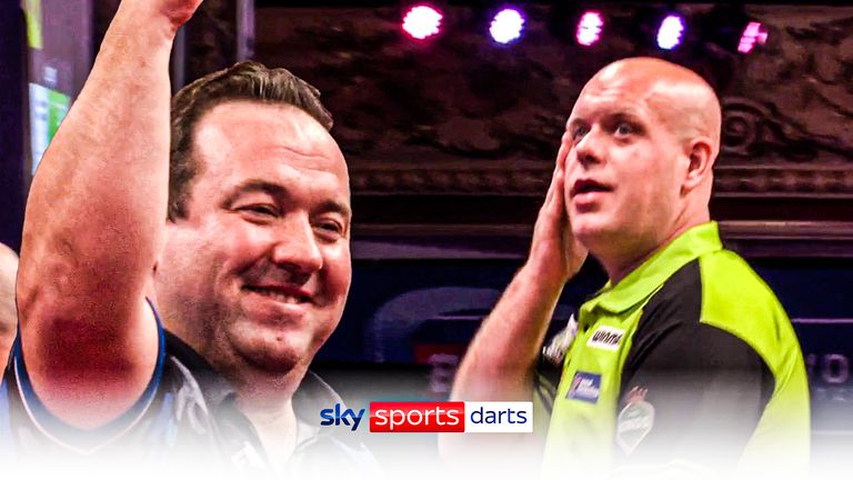 Brendan Dolan knocked out defending champion Michael van Gerwen in the first round of the World Matchplay