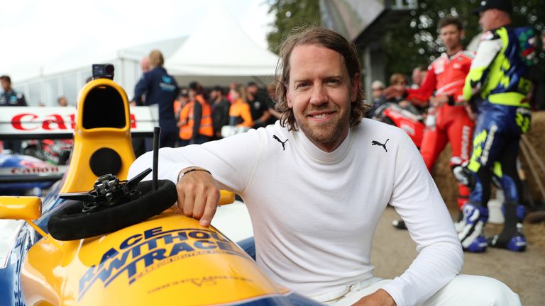 Sebastian Vettel drove Nigel Mansell's 1992 championship-winning F1 car at the Goodwood Festival of Speed and was powered by renewable fuel