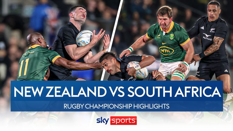Highlights of the Rugby Championship clash between New Zealand and South Africa from Auckland