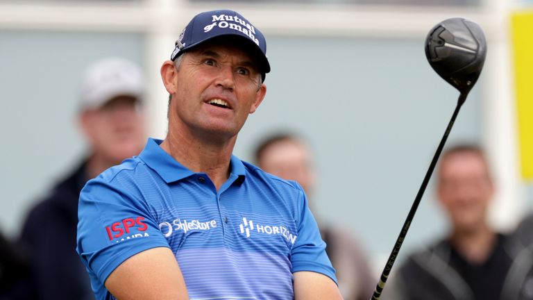 Padraig Harrington lies three shots off the lead at the Scottish Open