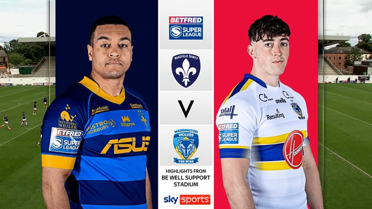 Highlights of the Betfred Super League match between Wakefield Trinity and Warrington Wolves