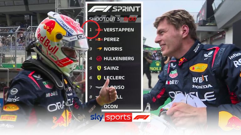 Pembalap Red Bull Max Verstappen melesat ke puncak catatan waktu, mengamankan posisi terdepan untuk Sprint