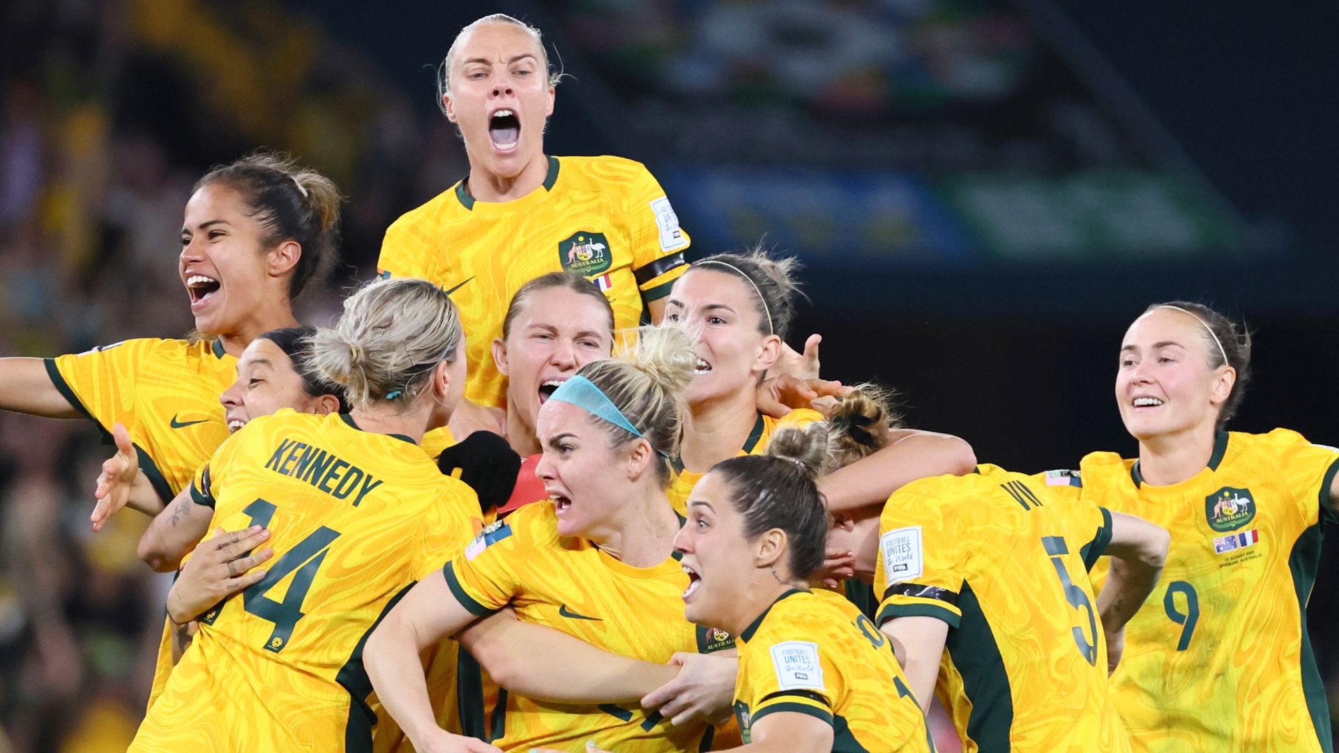 Australia beat France on penalties to reach WWC semis for first time