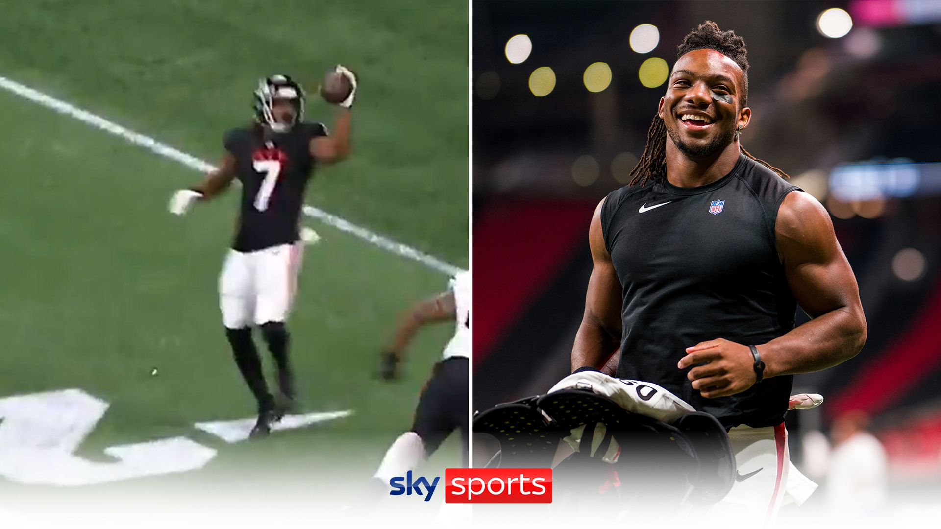 'You see the skillset' | Bijan makes one-handed catch on pre-season debut