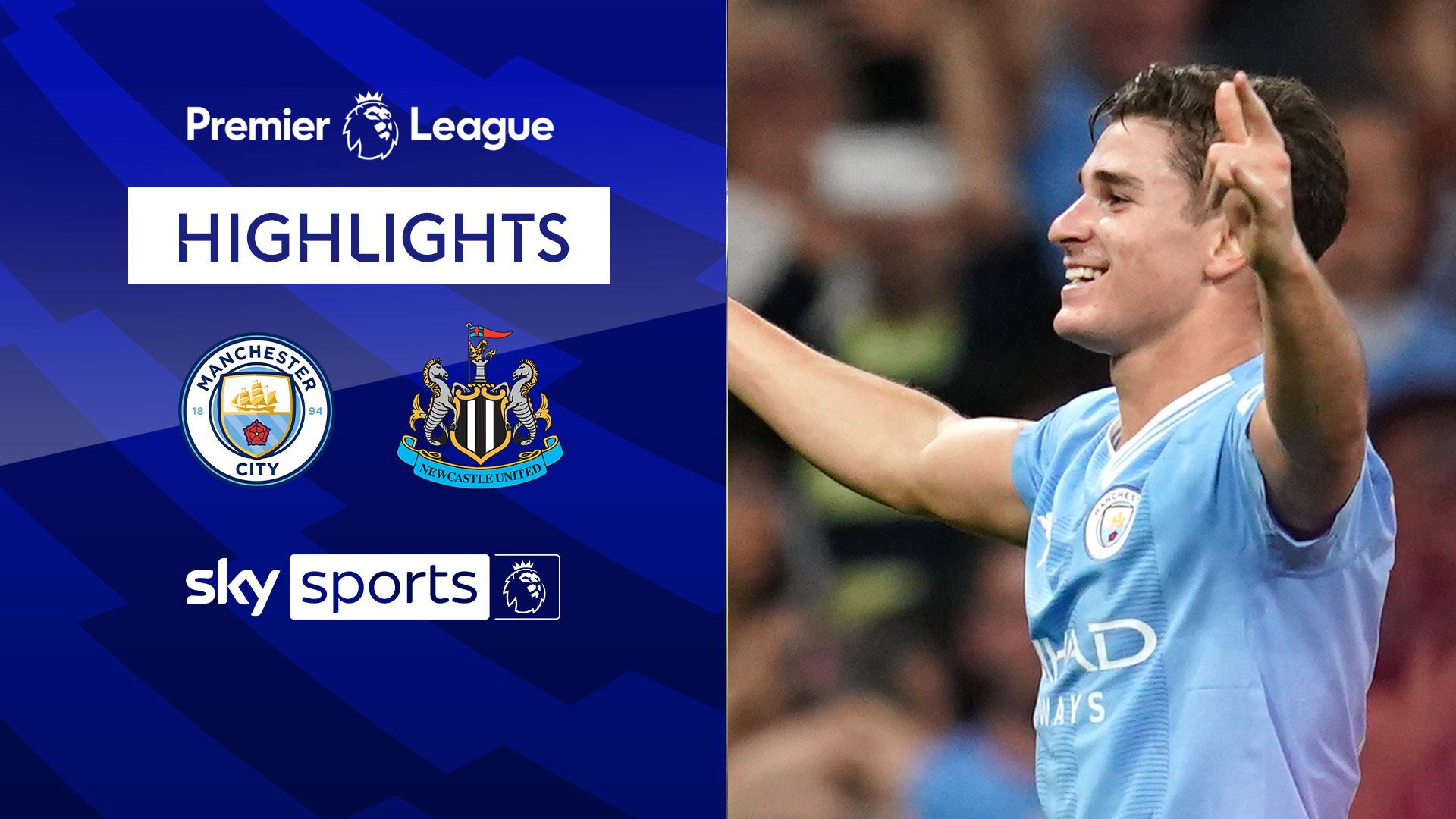 Alvarez's sweet strike hands Man City win over Newcastle