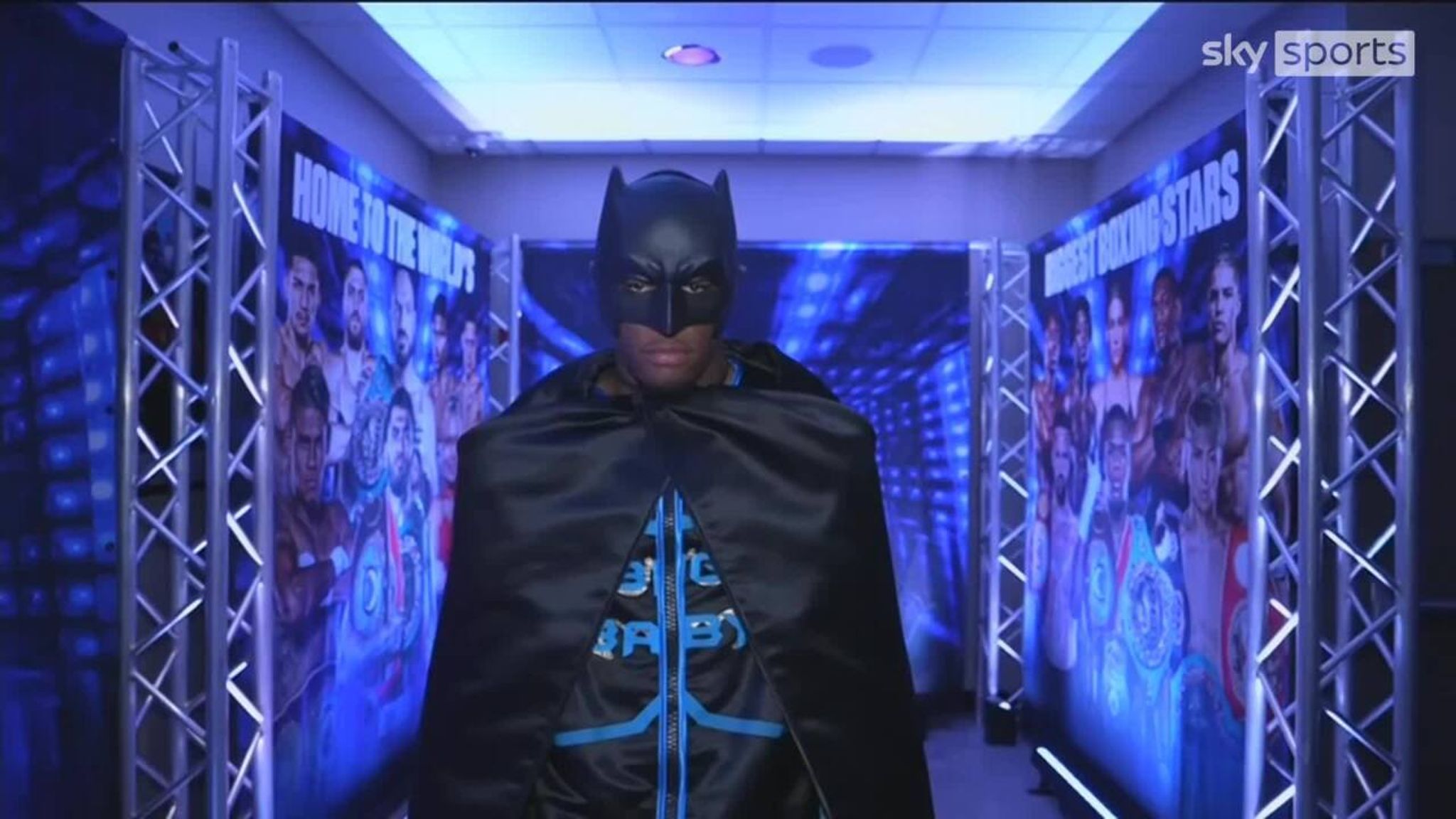 Jared Anderson pays tribute to brother with Batman ring walk Video Watch TV Show Sky Sports
