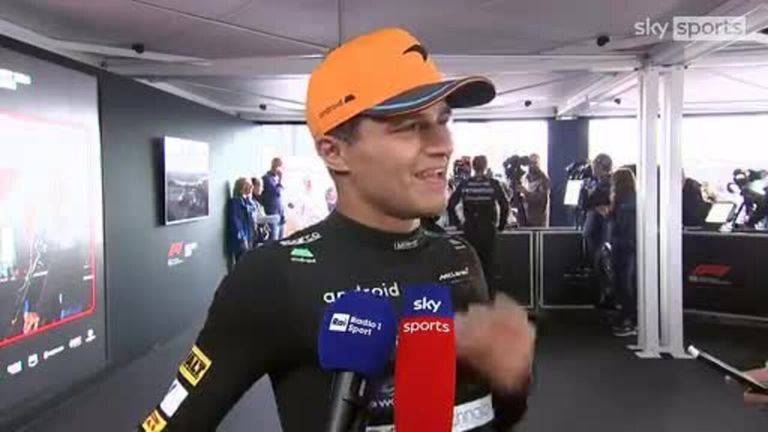 Lando Norris was 'super happy' with qualifying considering the difficult conditions and P2 is still very good' for his McLaren