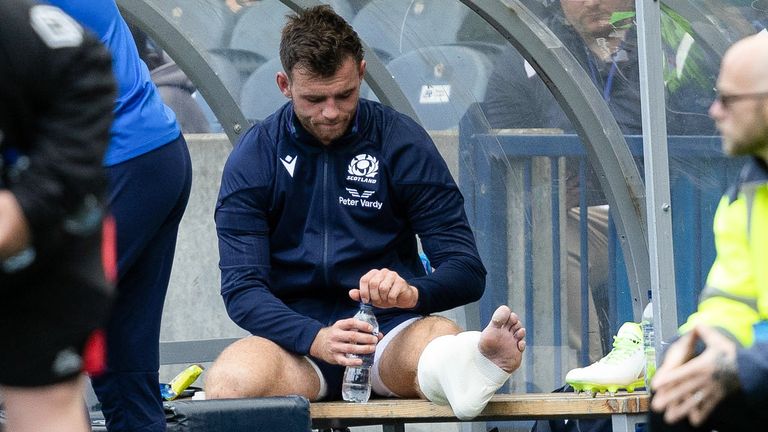 Scotland scrum-half Ben White has not travelled to France having picked up an ankle injury last week