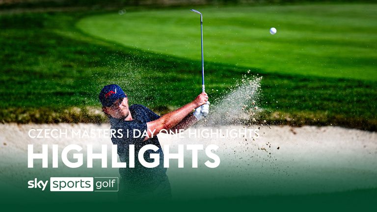 Highlights from the first round of the Czech Masters from the Albatross Golf Resort. 