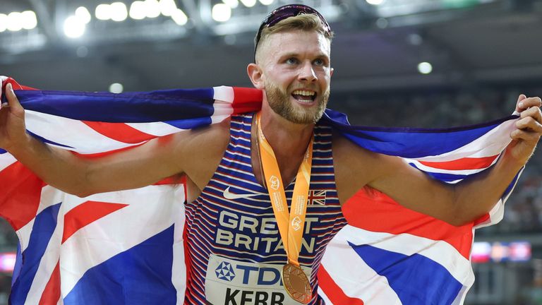 Kerr is the third Brit to win the men's 1500m at the World Championships, after Steve Cram and Jake Wightman