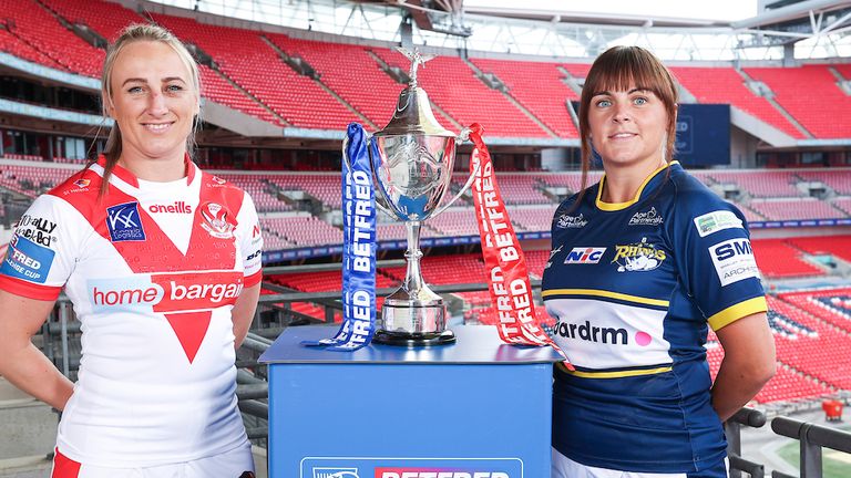 Jodie Cunningham and Hanna Butcher will make history when they captain St Helens and Leeds respectively in Saturday's Women's Challenge Cup final