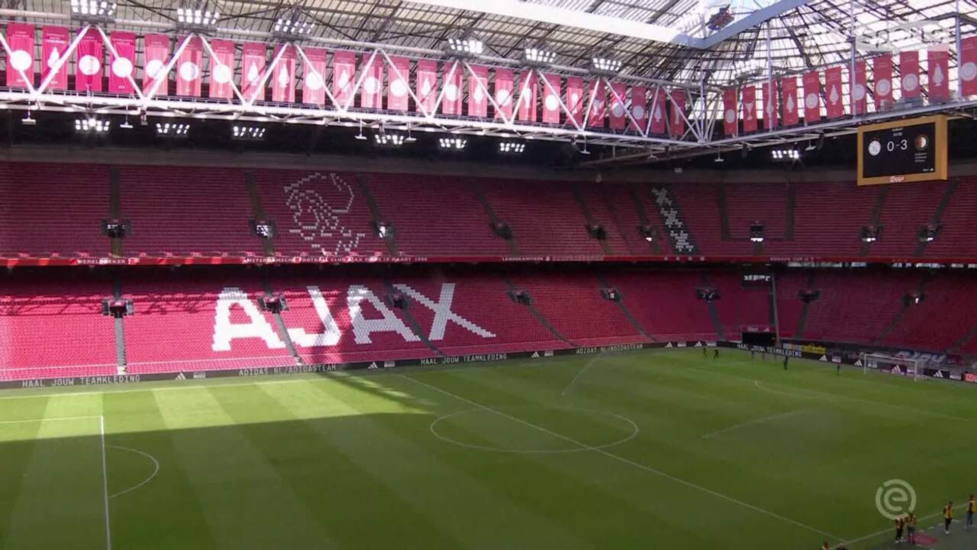 Ajax vs Feyenoord finish abandoned game behind closed doors