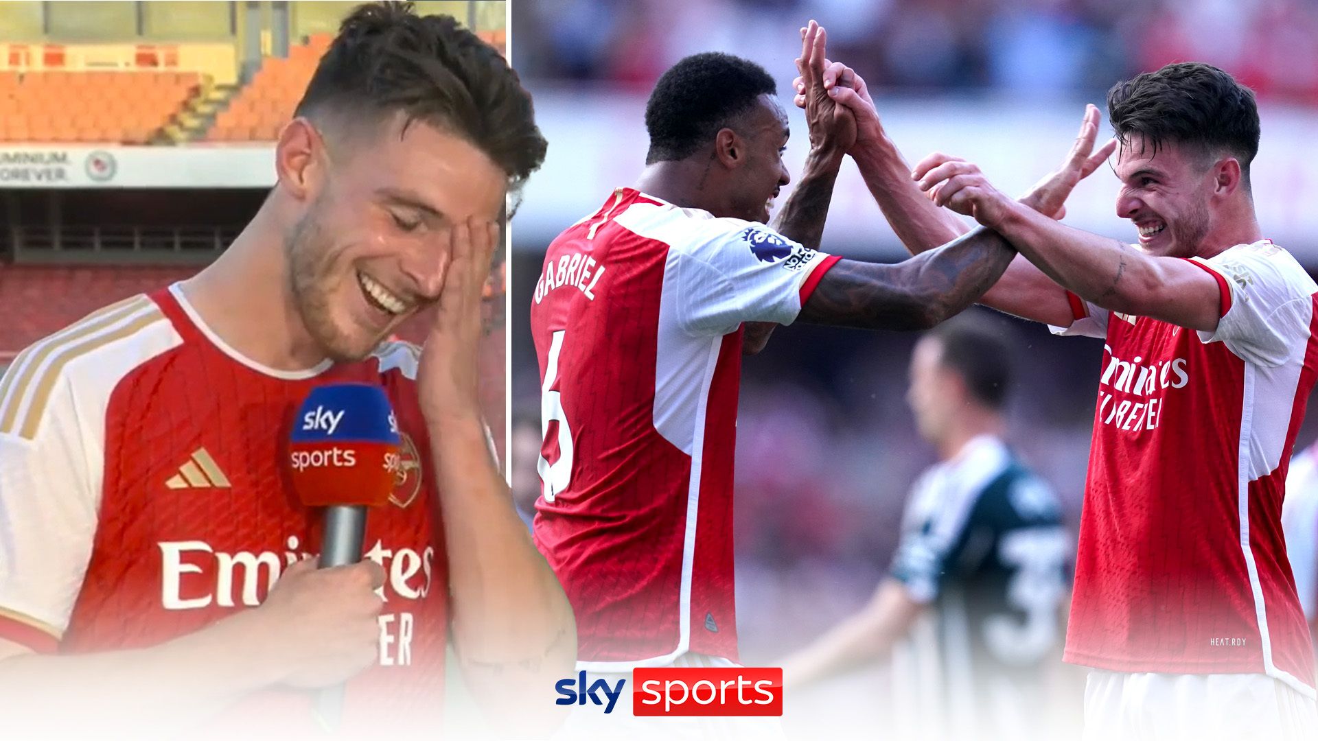 'What do you reckon, Roy?' | Rice reacts to first Arsenal goal
