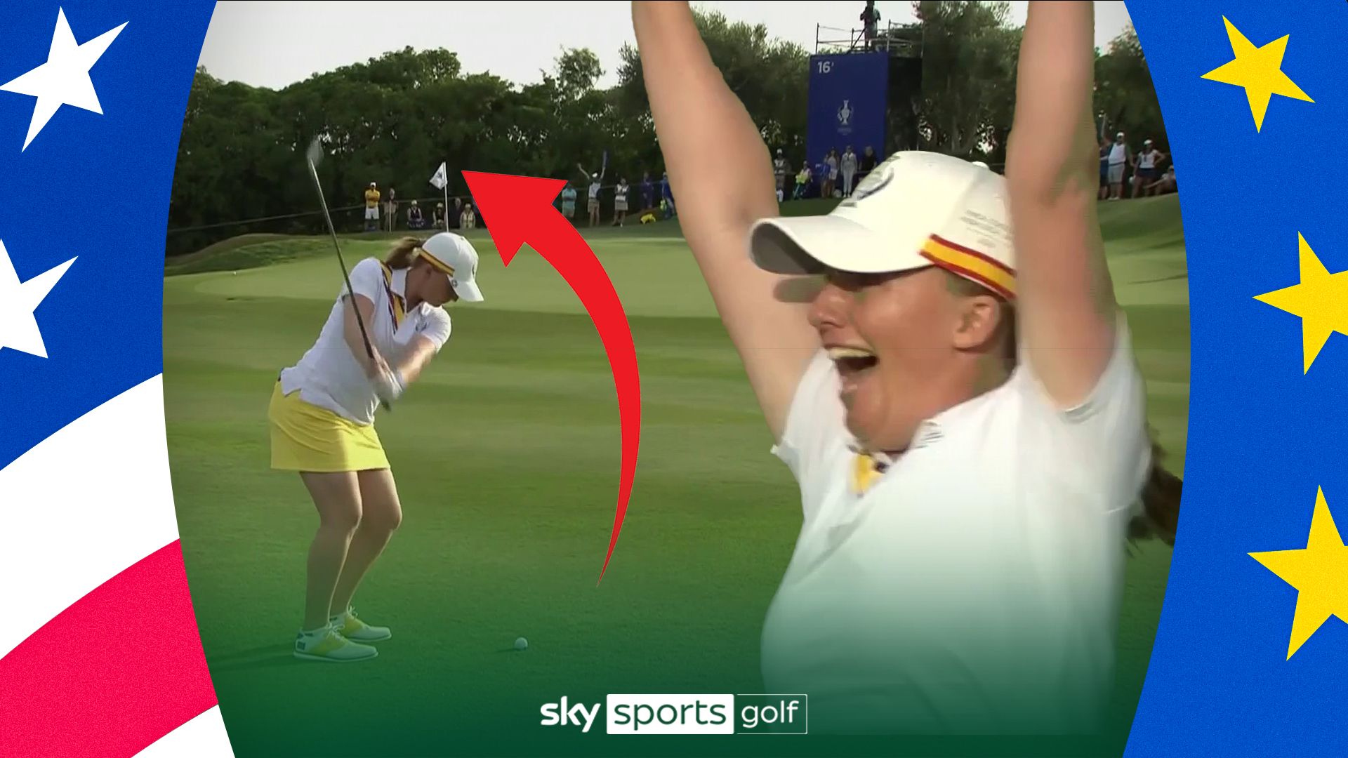 'The crowd's gone wild!' | Dryburgh holes out for spectacular birdie!