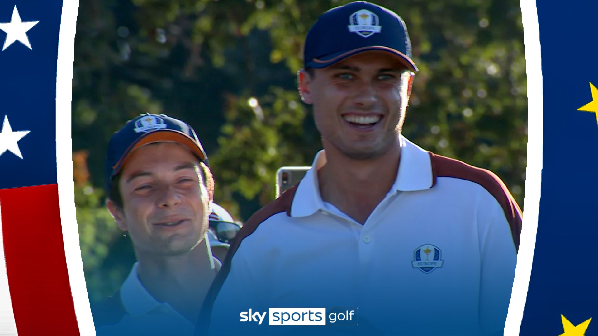 Aberg almost holes tee shot! | 'What a swing!'