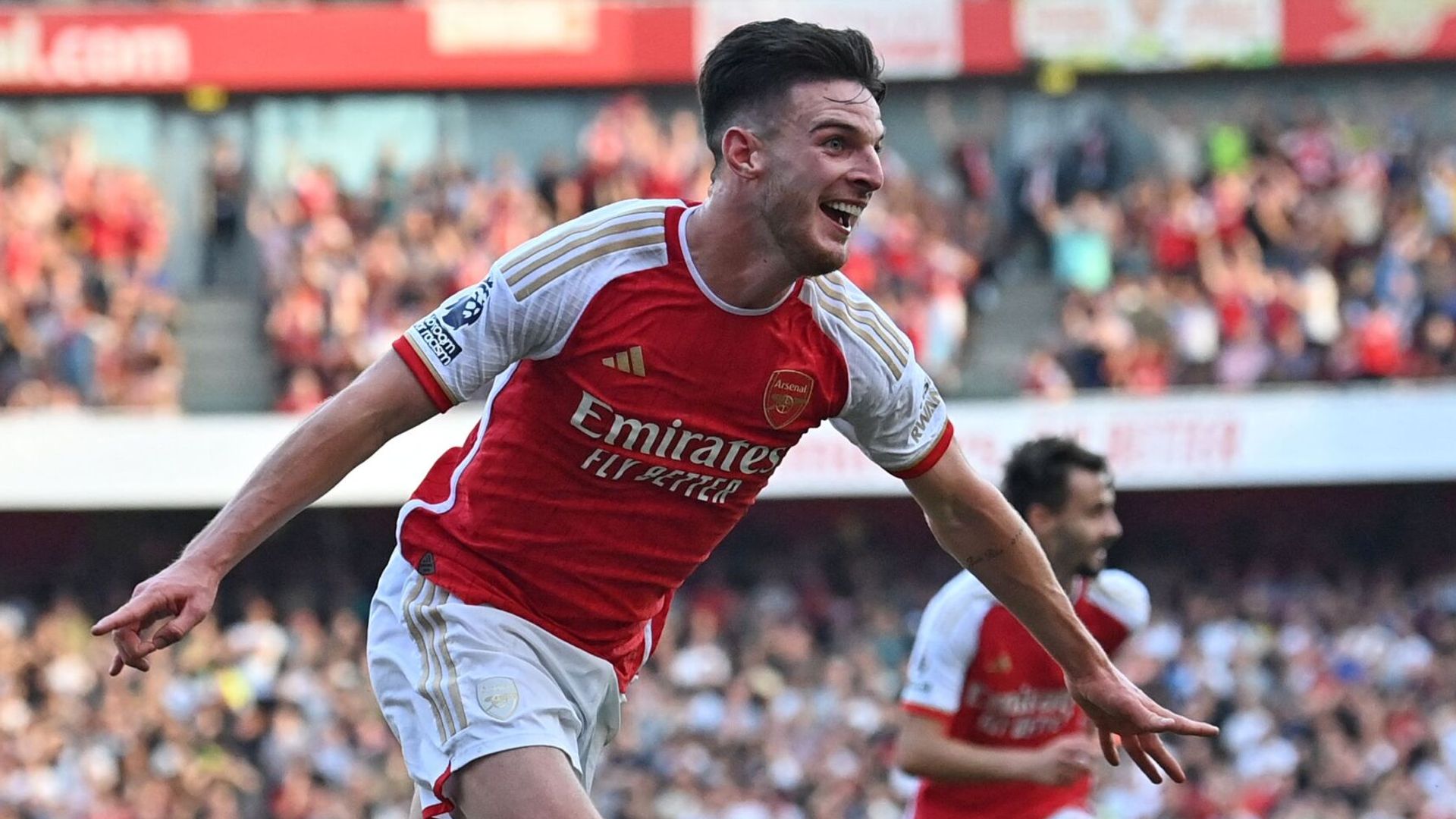 Rice, Jesus score as Arsenal stun Man Utd in stoppage time