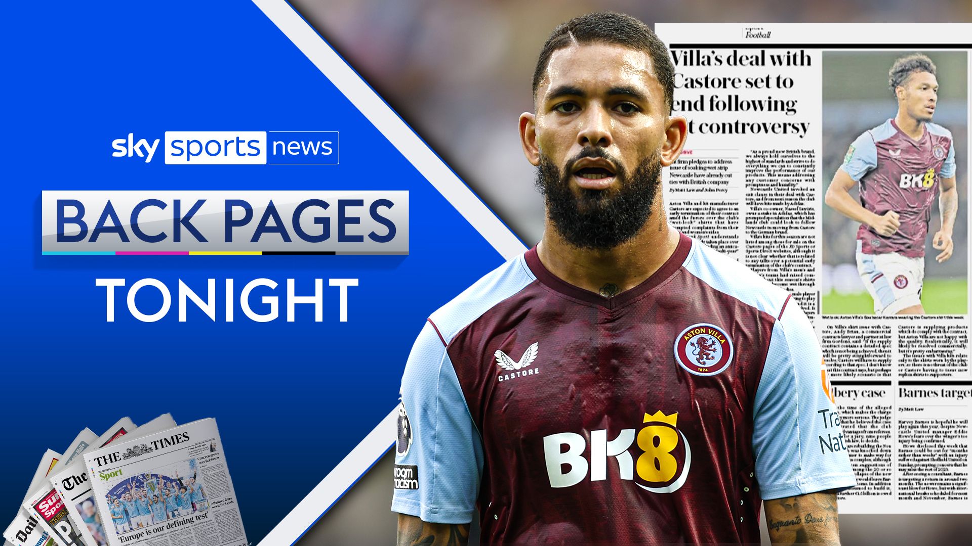 Back Pages: The 'remarkable story' of Aston Villa's Castore kit