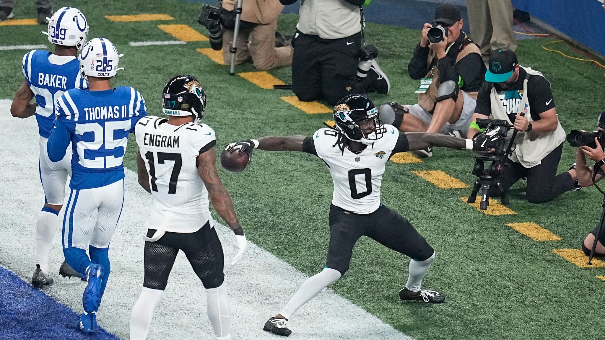 Calvin Ridley bags first touchdown for Jacksonville Jaguars Video Watch TV Show Sky Sports
