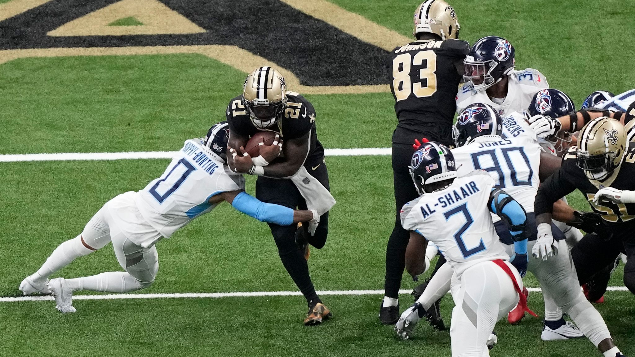 New Orleans Saints edge the Tennessee Titans 16-15
