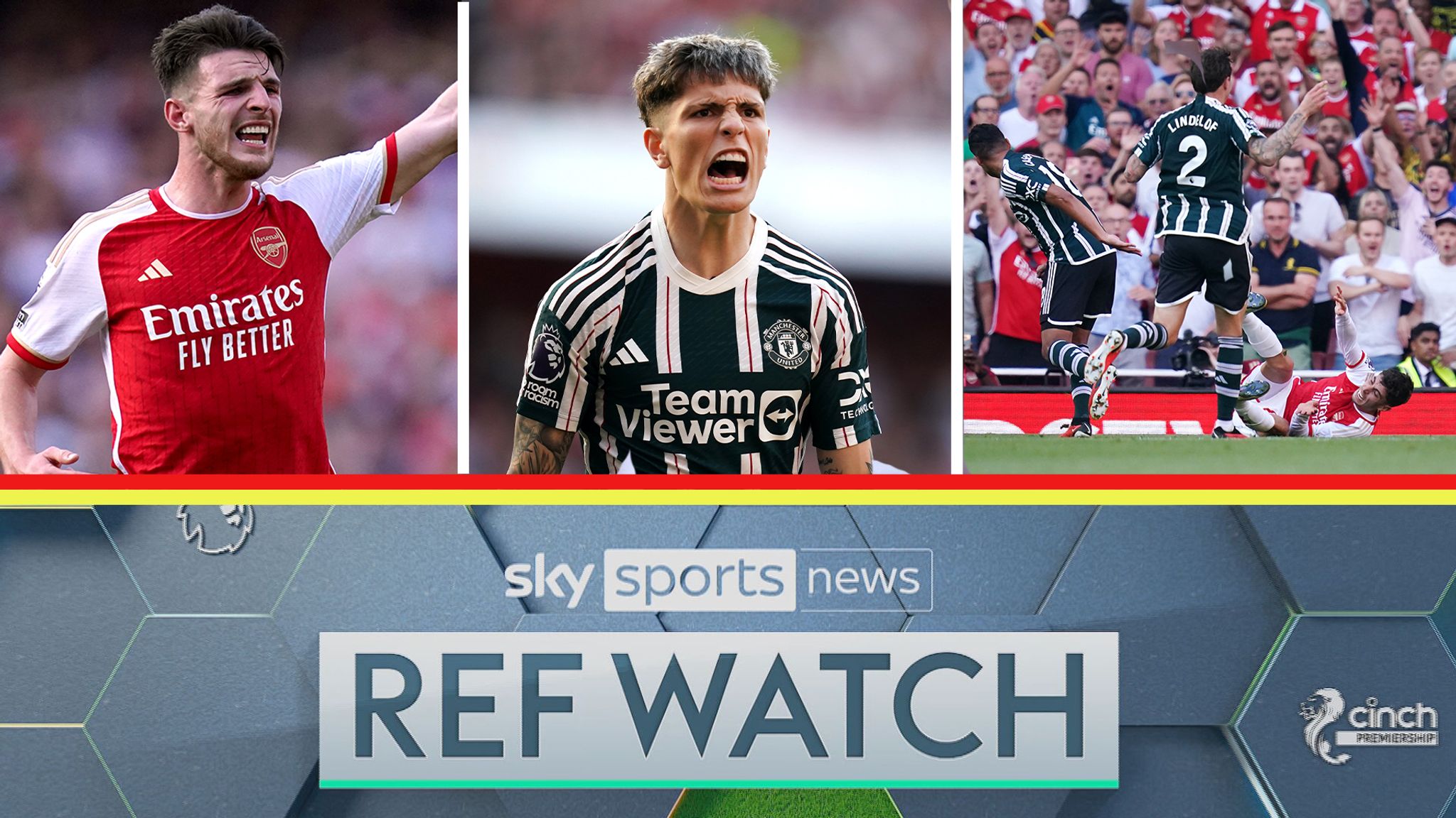 Ref Watch Arsenal 3-1 Manchester Utd The big incidents reviewed Video Watch TV Show Sky Sports