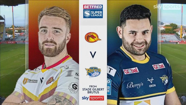 Highlights from the Super League clash between Catalans Dragons and Leeds Rhinos