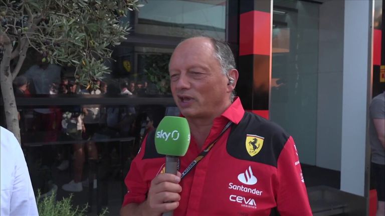 Frederic Vasseur says Carlos Sainz's pole is a 'good step' for Ferrari