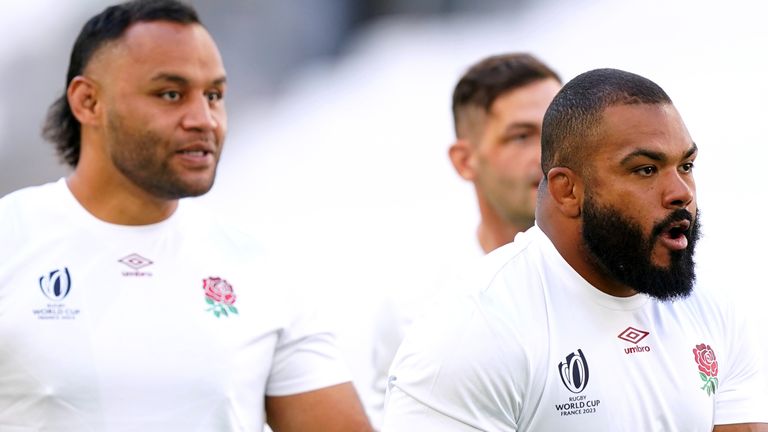 Billy Vunipola (L) and Kyle Sinckler return to England's squad to face Japan