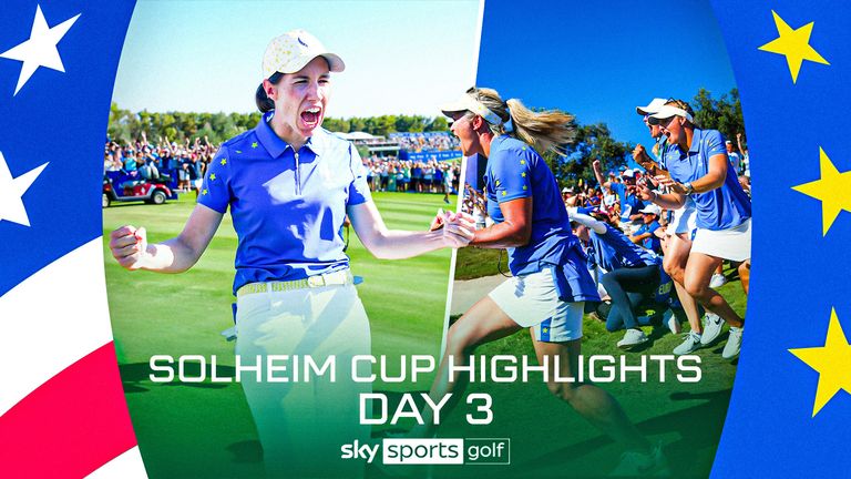 The best of the action from day three of the Solheim Cup at Finca Cortesin in Spain